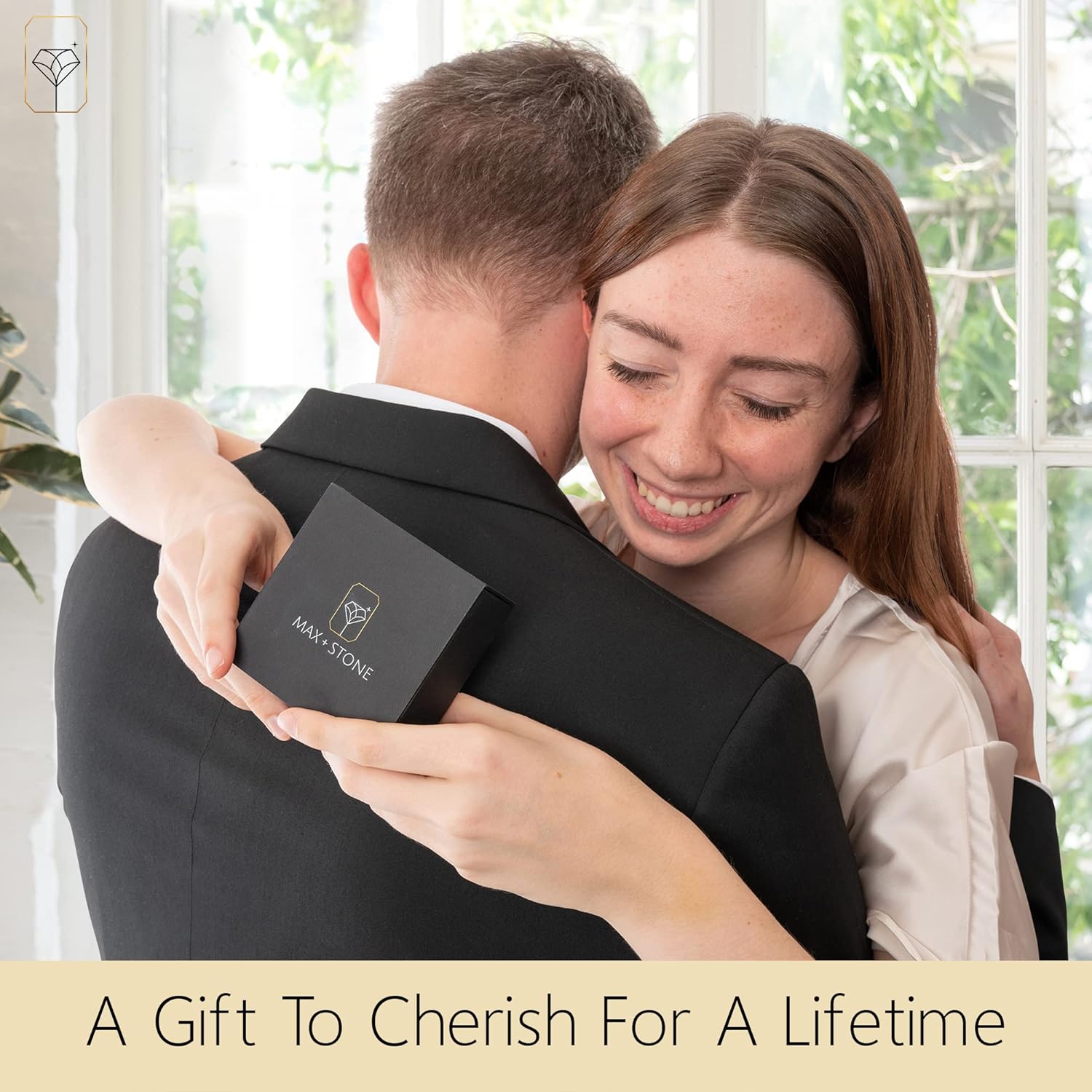 925 Sterling Silver Princess Cut Gemstone Square Drop Dangle Earrings for Women 7mm in Various Birthstones with Push Backs by MAX + STONE